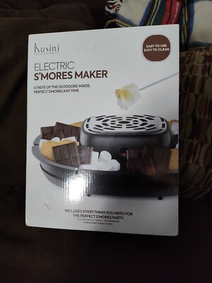 Kusini Smores Maker,Tabletop Indoor Flameless Electric Marshmallow Roaster - New