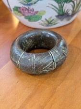 Vintage Bronze Peul Slave Bracelet - Niger Mali - African Jewelry 