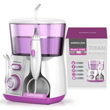 WaterPulse 800ml Water Flosser Electric Oral Irrigator Teeth Cleaner 5 Jet Tips