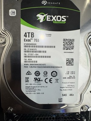 Seagate EXOS 7E8 4TB SAS 3.5'' Internal HDD ST4000NM0095