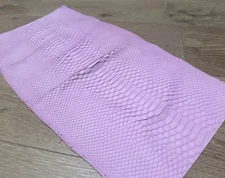 Pink Piece Genuine Python Snakeskin Leather real hide snake skin Rattle Boa 410