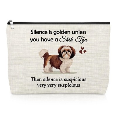 Shih Tzu Dog Gifts Makeup Bag Dog Mom Gifts for Shih Tzu Lover Owner Pet Love...