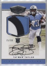 2017 Panini Plates & Patches Rookie 75/99 Taywan Taylor #239 Patch Auto 13a8