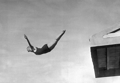 Elizabeth Becker won silver medal highboard diving 1924 Olympic- 1924 Old Photo