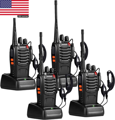 #ad Walkie Talkies Long Range for Adults with Earpieces16 Channel Walky Talky Recha $75.20