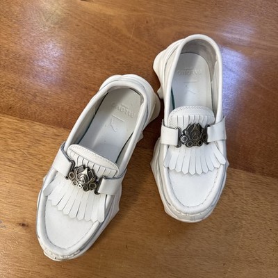 Palomo Spain x Puma Nitefox Loafers White Leather Kiltie Chunky Sneakers Mens