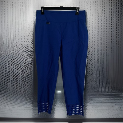 #ad Peck amp; Peck Women#x27;s Blue Straight Eyelet Ankle Stretch Pull Up Size 10 $16.50