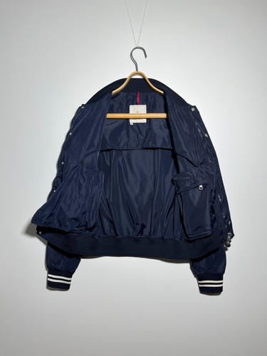 Moncler Navy Blue Bomber Jacket Men's Size 2 S - Picture 3 of 23