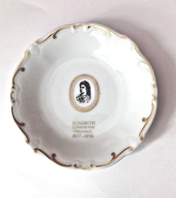 Weimar Porzellan Untertasse Ø 11,5cm Elisabeth Kaiserin von Österreich #222