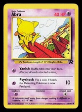 ABRA 49/82 COMMON TEAM ROCKET POKEMON 1ST EDITION HP