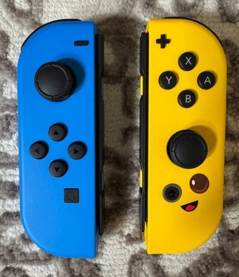 Original Nintendo Joy-Con 2er-Set Fortnite Edition | Blau/Gelb | kein StickDrift