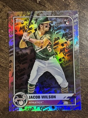 Jacob Wilson 2025 Topps MLB Baseball All-Star Game Holo Foil Rookie ...