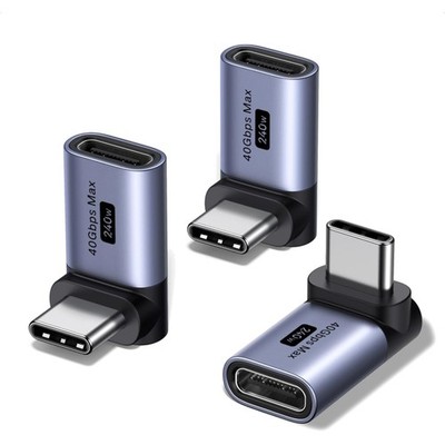 UGREEN USB C Winkel Adapter 90Grad 3 Stück,USB C Stecker auf Buchse, Max.40Gb...