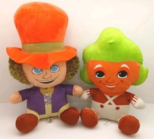 Toy Factory Willy Wonka & Oompa Loompa Plush Set Stuffed Animal Toy Collectibles