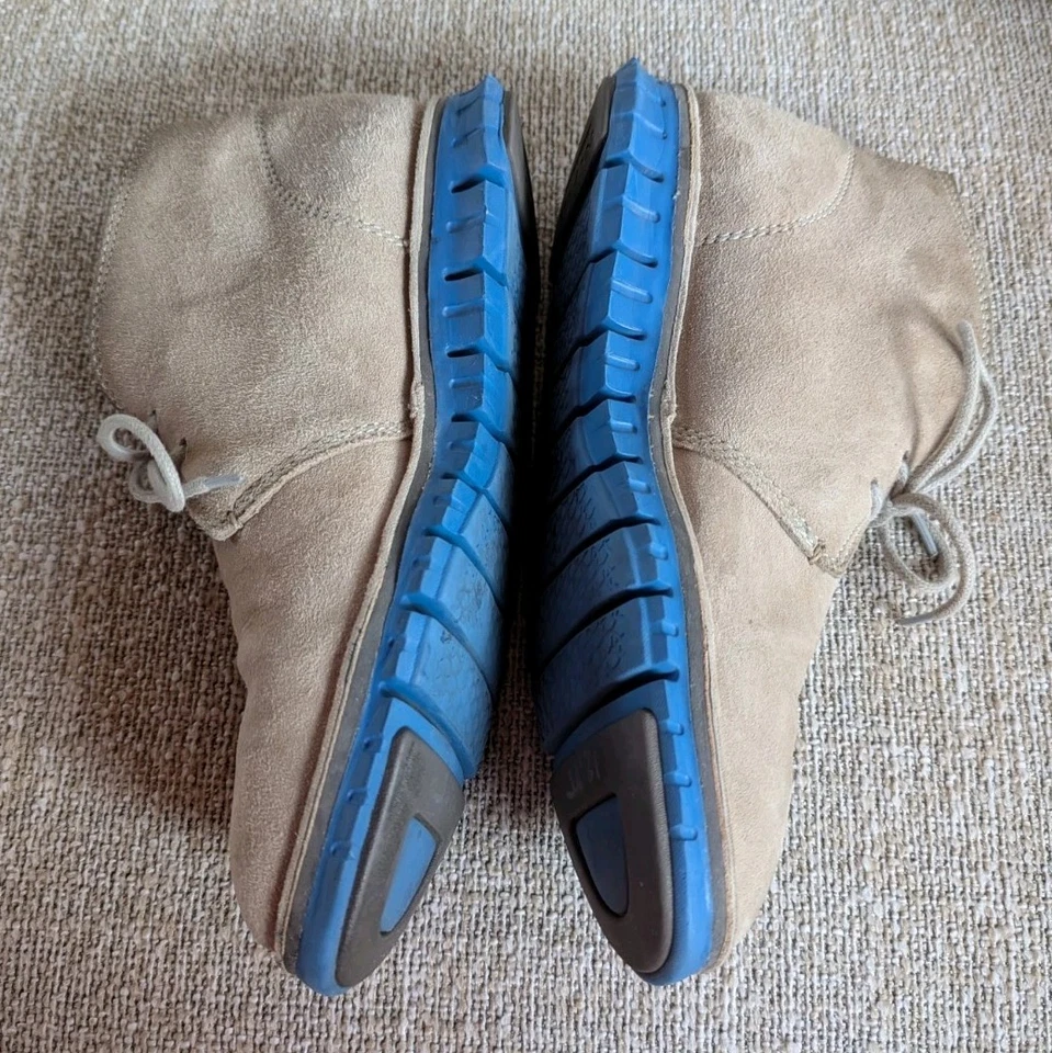 Мужские ботинки Cole Haan Zerogrand Stitchout Chukka серые замшевые размер 8 М синяя подошва - Изображение 3 из 4