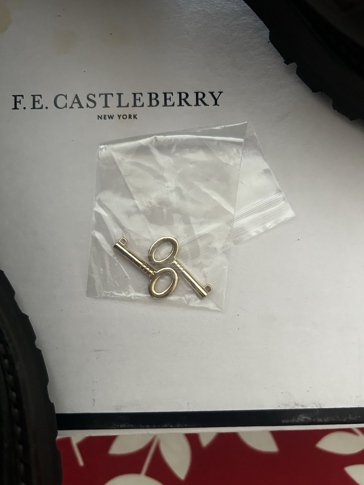F.E.Castleberry Brown Leather Snaffle Bit Lug Loa… - image 6