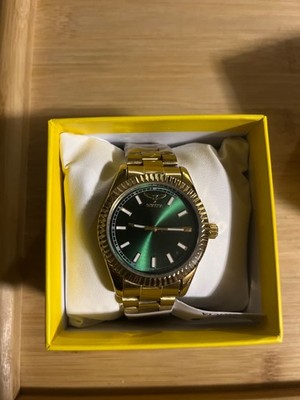 Invicta Men's Watch Specialty I by Invicta Green Dial Yellow Gold Bracelet 69008