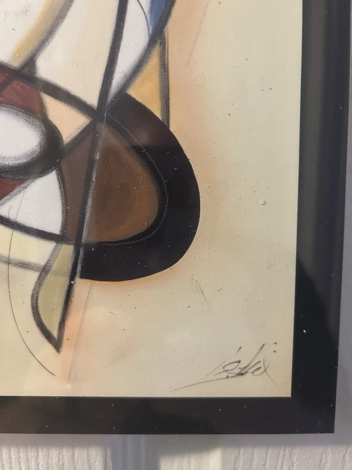 Impresión artística abstracta de ALFRED ALEXANDER GOCKEL JAM SESSION doble cara Vidrio 15x15 Foto 3 de 4