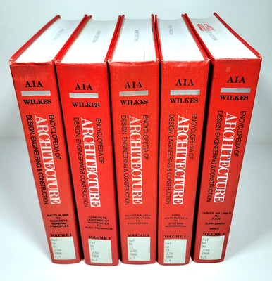 Encyclopedia of Architecture Design Engineering & Construction J. Wilkes Vol 1-5