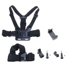 Adjustable Helmet Camera Straps For Outdoor Activity AntiSlip All Weather Design