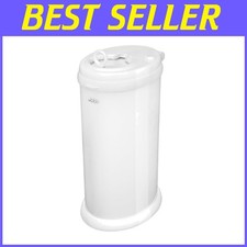 Odor-Locking Diaper Pail, No Special Bags, White