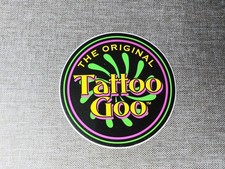 Vintage 90s Tattoo Goo Sticker 4" Original Logo Tattoo Shop Piercing Body Mod OG