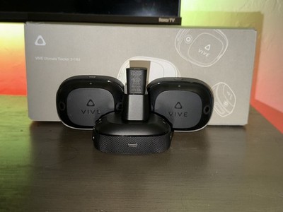 3 HTC Vive Ultimate Trackers -  Straps + Dongle Included!