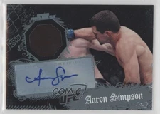 2010 Topps UFC Main Event Relic Auto Aaron Simpson #49 Auto