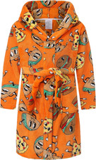 Kids Hooded Bathrobe Girls Soft Plush Hooded Flannel Pajamas Sleepwear Boys Spa