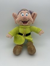 RARE Snow White Dwarfs Dopey Disney Store Plush Soft Stuffed Doll Toy Authentic