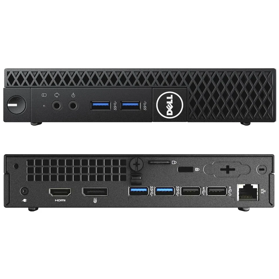 DELL Windows 11 Pro TINY MINI Desktop PC QUAD Core i7 64GB RAM 2TB SSD WIFI + BT - Image 1 of 4