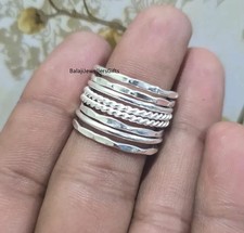 Handmade Sterling Silver Stacking Rings , Minimalist Ring, Designer Unique Style