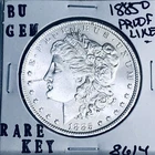 1885 O BU GEM MORGAN SILVER DOLLAR UNC MS+++ U.S. MINT RARE COIN 8614