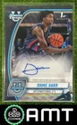 Dame Sarr 2024-25 Bowman University Chrome Prospect Auto Black Wave Refractor