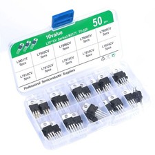 50Pcs IRF Series TO-220 Transistor Assortment Mosfet Transistors Kit DIY Kit