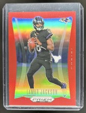 2024 Panini Prizm Deca Lamar Jackson Red #/199 Ravens