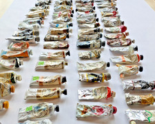 ÉNORME RARE LOT de 99 peintures à l'huile studio ! ANCIENNE HOLLANDE SCHMINCK WILLIAMSBURG BELLINI