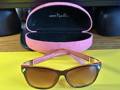 SIMPLY NOELLE  BP-GLS-2A NEW SUNGLASSES W/CASE PINK W/BLING FRAME L-4