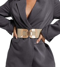 Women Wide Elastic Belts for Dress Fashion Stretchy Waist Belts for Ladies