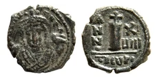 Byzantine Maurice Tiberius AE Decanummium Antioch mint