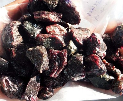 500Cts. + Extremely Rare Natural Red Painite Certified AAA+ Facet Rough lot