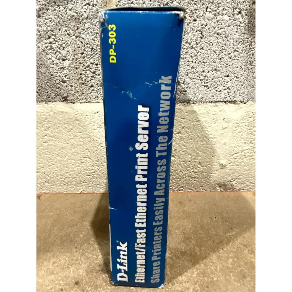 D-Link DP-303 Multi-Protocol Print Server Black 1x Ethernet & 3x Parallel Ports - Image 3 of 4