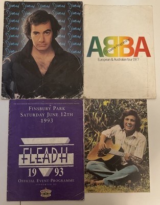 Festival  Concert programmes Neil Diamond, Abba, Fleadh, Don McLean