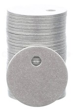 50 PCS 1/2 Inch Round 22GA 0.025 Aluminum Discs 2mm Hole Stamping Blanks