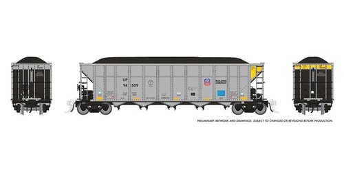 Tolva de carbón Rapido ~ escala HO ~ AutoFlood III ~ Union Pacific ~ 169062A-94535 | Condition: New