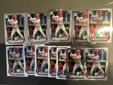 2026 Bowman Baseball Matthew Ferrara 1st Chrome Paper Lot Philadelphia Phillies