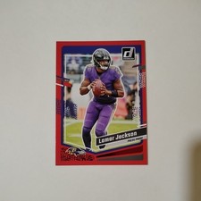2023 Donruss Football Lamar Jackson #18 Baltimore Ravens Red Press Proof