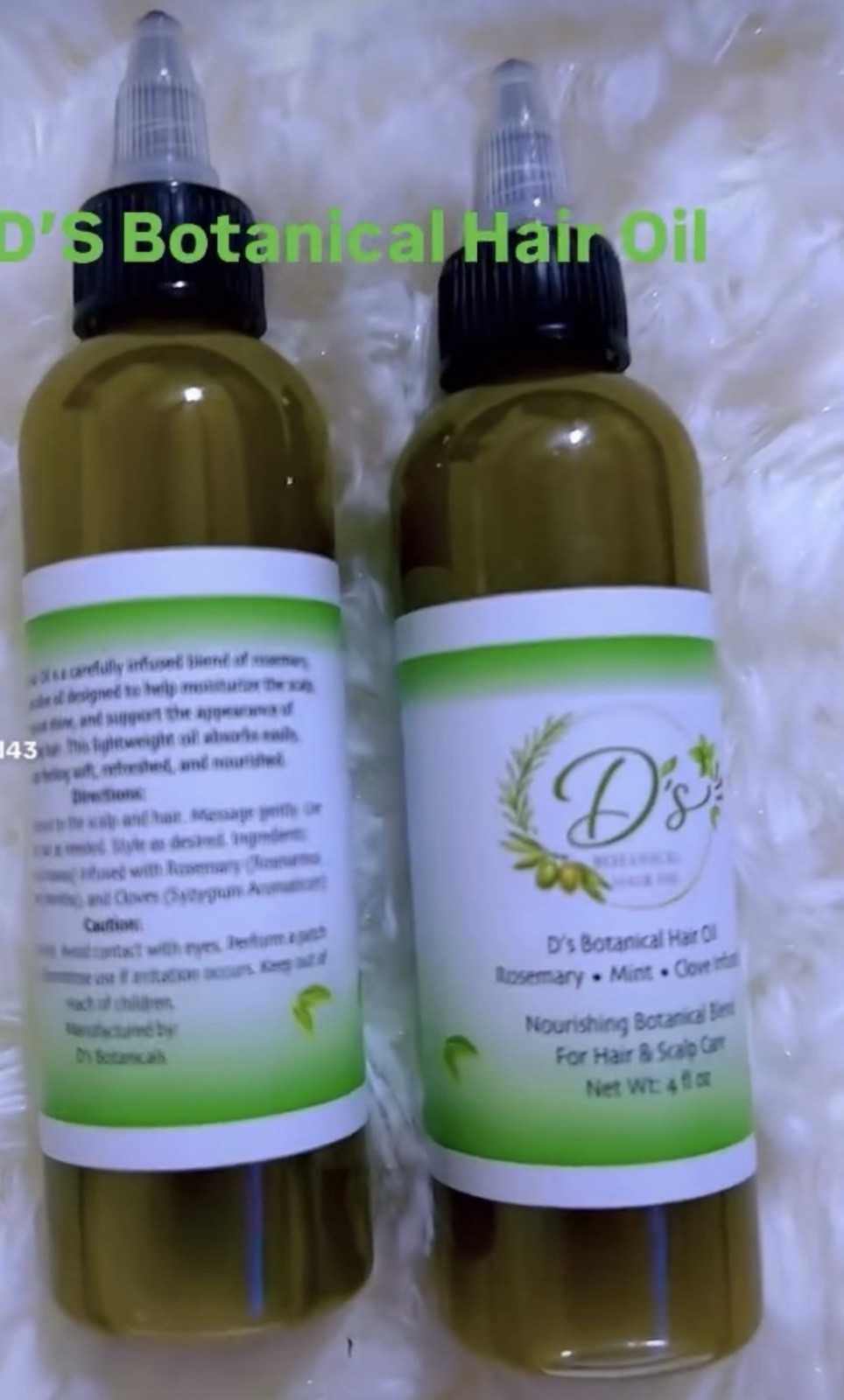 Rosemary Mint Clove Nourishing Hair Oil 4 Fl Oz