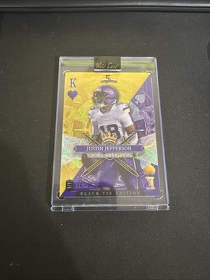 Justin Jefferson - 2026 Wild Card Black Tie Edition - Black/Gold 1/1 - Vikings 