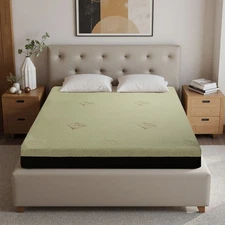 Queen Mattress Copper Infused Cooling Gel Foam Bed 7 Zone Pressure Relief